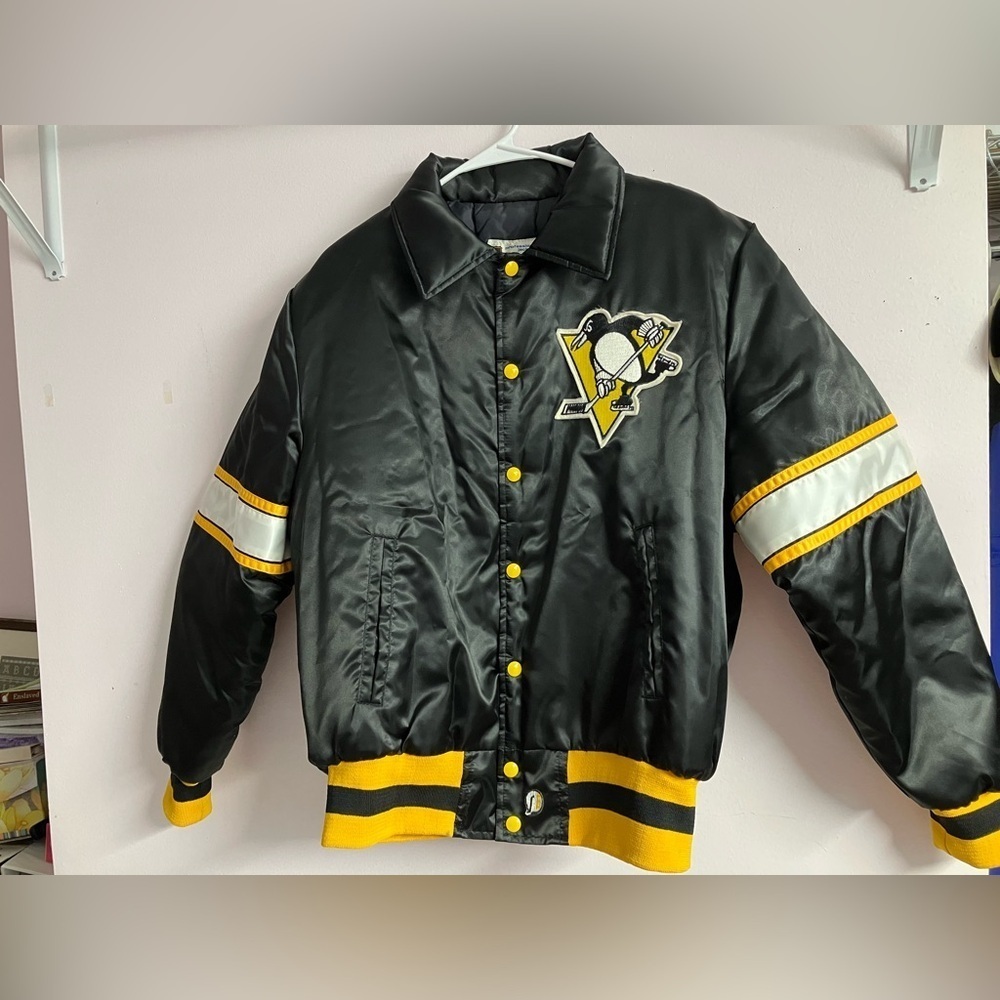 Pittsburgh Penguins NHL Men’s Bomber Jacket, Large, Shain of Canada, NWOT